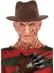 Smiffys A Nightmare On Elm Street Freddy Krueger Hat, Adult Fedora, Officially Licensed Nightmare on Elm Street Fancy Dress, Essential Freddy Krueger Halloween Costume Accessory