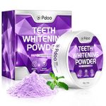 Teeth Whitening Powder Pap+ 40g - Effective Teeth Whitening - Enamel-Safe & Sensitivity-Free & Peroxide-Free - Teeth Whitening Kit that Removes Coffee, Tea, Wine Stains - Purple Teeth Whitening