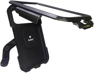 BOBO BM10M Mirror Mount Fully Waterproof Bike/Motorcycle/Scooter Mobile Phone Holder Mount, Ideal for Maps and GPS Navigation (Black)