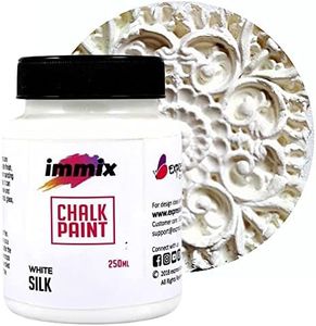 IMMIX CHALKPAINT Chalk Paint- White Chalk Paint -White Silk Colour- For Decoupage - Home Decor - Diy Crafts - 250 Ml
