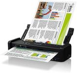 Epson Workforce DS-360W Compact Document Scanner, Black, B11B242501