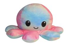 FASTEXX Octopus Reversible Plushies, Express Your Mood with our Double-Sided Flip Mood Octopus Plush, Reversible Octopus Plushie is Sweetest Gift for all Kids,Family on Any Occasion