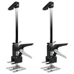 ConBlom Labor Saving Arm Jack 2 Pack, Hand Lifting Tool Jack, Multi-Function Height Adjustment Lifting Device, Door And Wooden Panel Lifting Cabinet Board Lifter, Load-Bearing 300kg (Black)