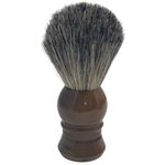 G.B.S Badger Bristle Horn Shaving Brush Use with any Soap Cream or Foam Or Any Razors, and Mugs, Ultimate Experience, 21 MM Knot 100 mm (4" Tall) Effortless Glide Resin