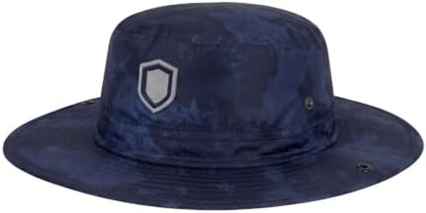 Soul of Adventure Bucket Hat | UV 50+ for Adults | Sun Protection with Adjustable Fit, Moisture-Wicking Fabric | USA Camo/Black Iris AOP