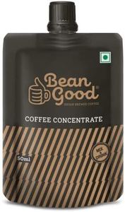 Bean Good Instant South Indian Filter Coffee Decoction Concentrate - Serves 5 Cups – 50ml - 80% Coffee & 20% Chicory Blend - Just Add Hot Water/Milk/Sugar