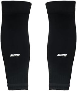 Maestro Leg Sleeves – Leg Sleeves for Men & Boys - Compatible With Shin Guards and Grip Socks for Soccer, Football, Hockey