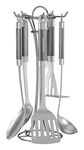 Morphy Richards 975059 Kitchen Utensil Set, Accents Range, Kitchen Tool Set, Stainless Steel, Titanium, 5-Piece , 18 x 18 x 37.5 cm