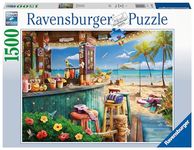 Ravensburger Beach Bar Breezes 1500 Piece Jigsaw Puzzles for Adults and Kids Age 12 Years Up - Ocean Landscape