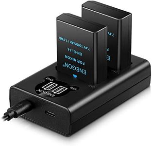 ENEGON 2x EN-EL14/EL14a Nikon Batterie de Rechange et Chargeur Double Intelligent LED USB pour Nikon D5600 D5100 D5200 D5300 D5500 D3100 D3200 D3300 D3400 D3500, Coolpix P7000 P7100 P7200 P7700, P7800