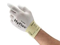 Ansell HyFlex 11-605 Thin Work Gloves in Nylon, Professional Safety Gloves, Multi-Purpose, Mechanical Protection, Assembly, DIY and Painting, Men Women, White, Size S (12 Pairs)