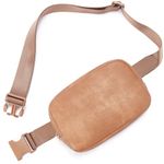 Telena Leather Belt Bag for Women Fashionable Fanny Packs Cross Body Bag Waist Pack Black