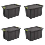 Sterilite 15278N04 Latching Tote, 30 Gallon, Dark Indigo Lid and Base with Titanium