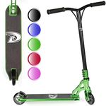 Stunt Scooters - Pro Scooter for Tricks and Stunts by Land Surfer - Land Surfer Stunt Scooter PRO Edition - Chrome Green - Scooter for Kids Ages 8-12 Teens Boys and Girls