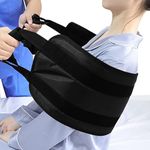 LOSCHEN 80cm Transfer Belt for Patient,Padded Bed Transfer Nursing Sling for Disabled, Elderly, Seniors, Injured-Safely Move from Car, Wheelchair, Bed (Black)