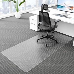 Amyracel Office Chair Mat for Carpet - 36" x 72" Clear Plastic Floor Mat for Office Chair On Carpet, Easy Glide Low Pile Computer Desk Chair Mat for Home & Offices