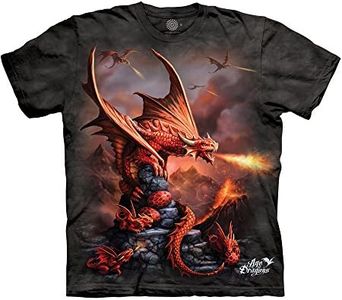 The Mountain Men's Fire Dragon Tee, Gray, X-Large