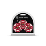 Team Golf NHL Minnesota Wild Golf Chip Ball Markers (3 Count), Poker Chip Size with Pop Out Smaller Double-Sided Enamel Markers