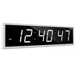 Ivation Huge Large Big Oversized Digital LED Clock - Shelf or Wall Mount (24 Inch - White)