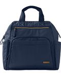 Skip Hop Diaper Bag Backpack: Mainframe Large Capacity Wide Open Structure with Changing Pad & Stroller Attachement, Navy, 9M203610