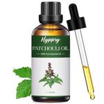 Hyppry 100ml Patchouli Essential Oils, 100% Pure Patchouli Oil for Diffusers for Home, Aromatherapy, Sleep, Bath, Relax, Skin Care, Perfume & Candle Making, Air Freshening