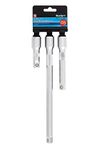 Blue Spot 02070 Tools 1/4in extension Square Drive CV Extension Bar Set 3 Piece, 33 x 8.5 x 2.5cm