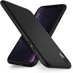 iPhone XR Case, Genuine SPIGEN Soft TPU Liquid Air Armor Slim Cover for Apple - Black