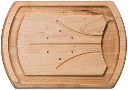 J.K. Adams 20-Inch-by-14-Inch Maple Wood Carving Board with Spikes