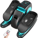 Amonax Electric Pedal Exerciser, Seated Elliptical Machine Cardio Under Desk Exercise Bike, Mini Cycle Trainer for Elderly, Sit down Foot Step Machine Leg Exercise Equipment for Home Use