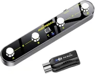Wireless MIDI Foot Controller Pedal with Mate MIDI Receiver, 4 Customizable Footswitches, Expression Pedal, Bluetooth & USB MIDI, PC App Programmable, 5 Modes - Works with DAWs, Synths, FX Units