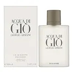 Giorgio Armani Acqua Di Gio for Men, Eau De Toilette Spray 3.4 Fl Oz (Packaging may vary)