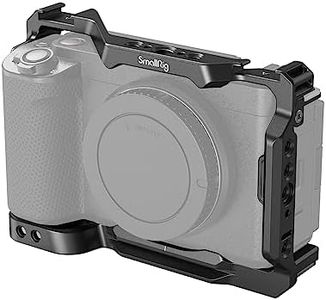 SmallRig ZV-E1 Cage for Sony ZV-E1, Full Camera Cage for Sony Alpha ZV-E1, Built-in Quick Release Plate for Arca-Swiss and Cold Shoe Mounts - 4256,Black