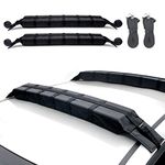 AQUARM Kayak Roof Rack - Universal Car Soft Roof Rack Pads for Canoe/Surfboard/Paddle Board/SUP/Snow Board with 8ft Tie-Down Straps and Storage Bag, 33in Long (Pair)