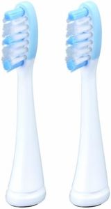 Panasonic WEW0929 - Cabezales con limpia-lenguas para cepillo de dientes eléctrico (2 unidades, revestimiento goma)