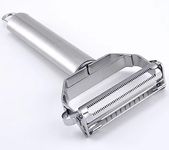 Vegetable Peeler，SZYIKUER Stainless Steel 2 in 1 Julienne Vegetable Peeler Perfect for Carrot Potato Melon Gadget Vegetable Fruit