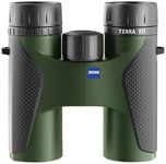 ZEISS Terra ED Binoculars 8x42 Waterproof, and Fast Focusing with Coated Glass for Optimal Clarity in All Weather Conditions for Bird Watching, Hunting, Sightseeing, Green