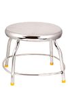 Krish Stainless Steel Heavy Duty Stool for Home, Kitchen, Bathroom and Garden (Stool) (Small (Diameter 11 Inch, Height 9 Inch))