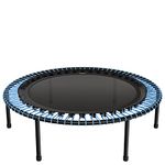 bellicon Fitness Trampoline 100 cm (Blue) | Sturdy Screw Legs & Rope Ring Suspension up to 120 kg (Thick) | 3-Piece Frame | Made in Germany