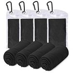 Amgico 4 Packs Cooling Towels, Sweat Towel for Hot Weather Cold Breathable Soft Lightweight Chilly Face & Neck Rags for Sport, Gym, Beach, Camping, Hiking, Workout, Travel
