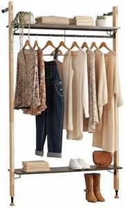 Wall Mounted Closet Organizer, Industrial Pipe Clothing Rack 83" x 50"