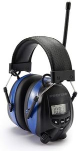 PROTEAR casque anti bruit bluetooth, radio numérique FM/AM et microphone intégré, écouteurs à réduction de bruit Rechargeable pour le travail et l'industrie, SNR 30dB