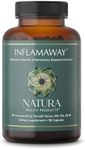 Natura Health Products InflamAway Supplement - Modulate a Healthy Inflammatory Response - Featuring Boswellia Serrata, Bromelain, Ginger, Black Pepper (BioPerine) and Chinese Skullcap (90 Capsules)