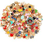 Modacraft 500Pcs Bracelet Charms Kit, Wholesale Bulk 300Pcs Necklace Charms and 200Pcs KC Gold Jump Rings for Jewelry Making Crafting