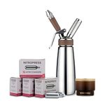 Hatfields London, NitroPress Nitro Cold Brew Maker and Dispenser | Nitro Cold Brew Coffee Maker Gift Set with 40 Nitro Chargers, for At-Home Nitro Coffee