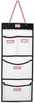 Rough Enough Locker Organizer for Work Door Wall Hanging Storage Organizer with Pockets for Office Gym Home Accessories, Clear