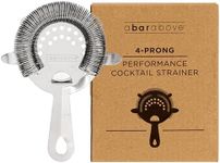 A Bar Above Hawthorne Cocktail Strainer with High-Density Spring, Stainless Steel Bar Strainer for Smooth Drink Pouring, Polished Mirror Finish, Fits Boston Shakers & Mixing Glasses, Bartender Tool