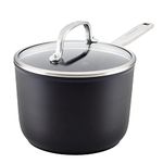 KitchenAid - Hard Anodized Induction Cookware, Nonstick Saucepan with Lid (1.9L/2qt)