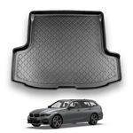 Nomad Boot Liner Compatible with BMW 3 Series 2019+ [G21] [Touring] Premium Tailored Fit Car Floor Mat Protector Guard Tray Black Custom Fitted Accessory - Dog Friendly & Waterproof with Raised Edges