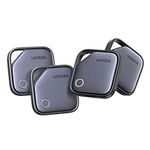 UGREEN FineTrack G USB-C Rechargeable (4 Pack), Tracker Tag Compatible with Find Hub (Android Only), Bluetooth Finder for Keys, Wallet, Luggage, Compatible with Pixel 10/Galaxy S25 ect.