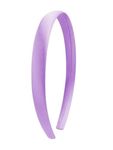 1.5cm (0.6 Inch) Bevelled Satin Feel Alice Band Hair Headband. School - Pastel Shades. (Lilac)